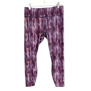Fabletics SALAR STATEMENT POWERHOLD zip pocket Leggings Mid Rise SZ M pant